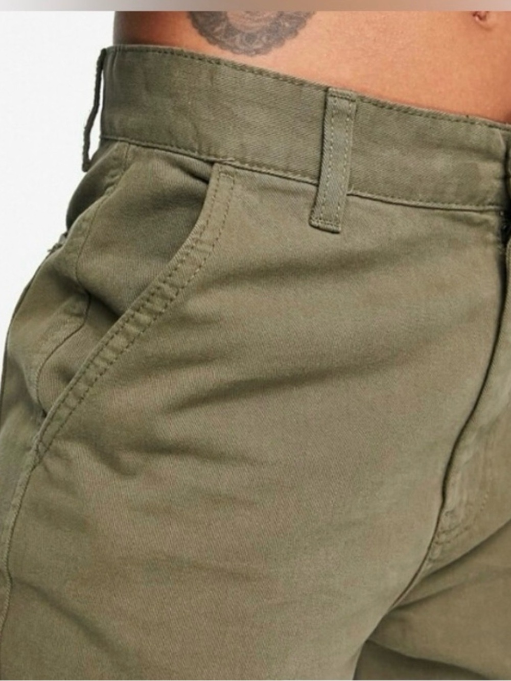 Stradivarius Green Cargo Pants - Picture 4 of 7